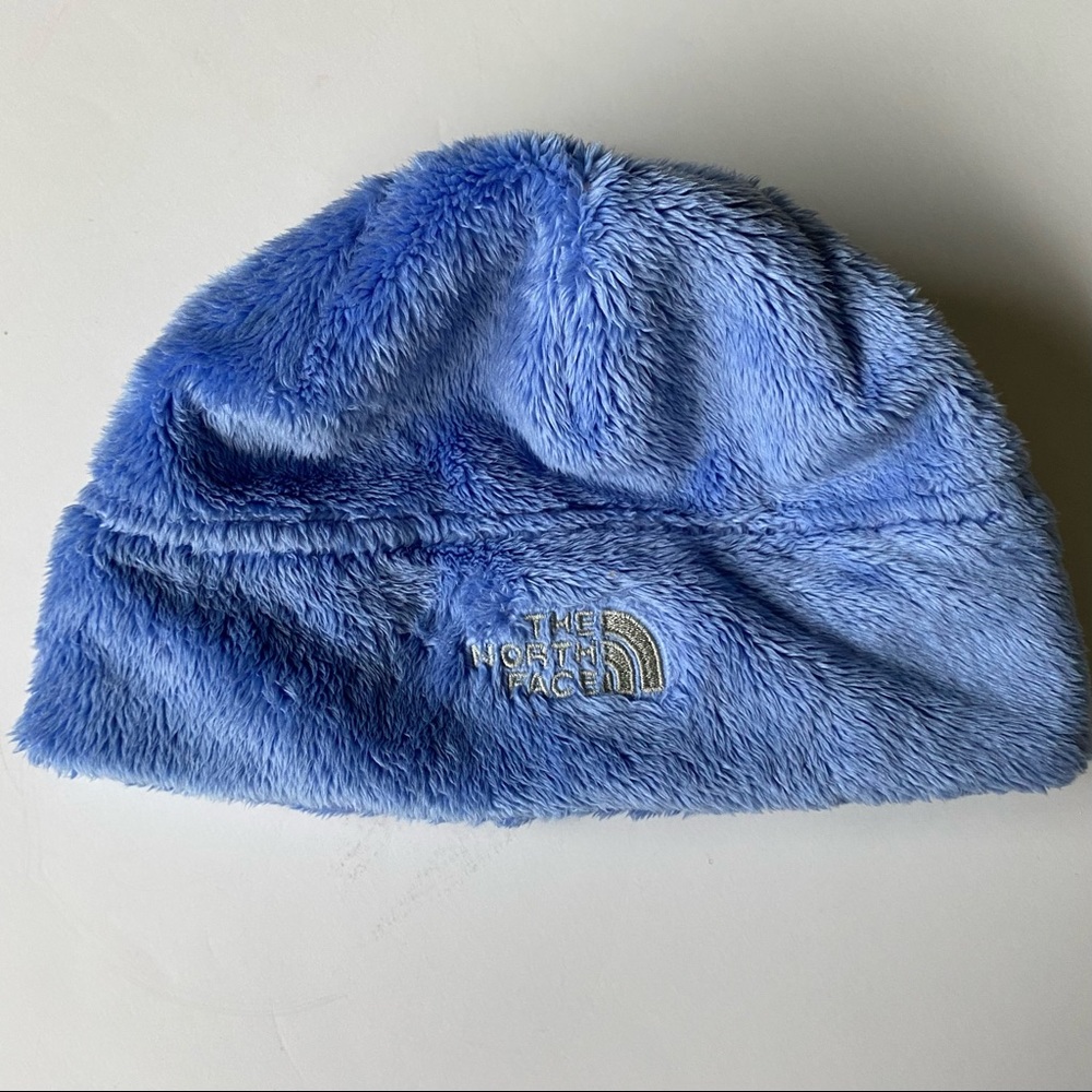 The North Face Denali Thermal fleece Beanie small in grapemist blue EUC youth